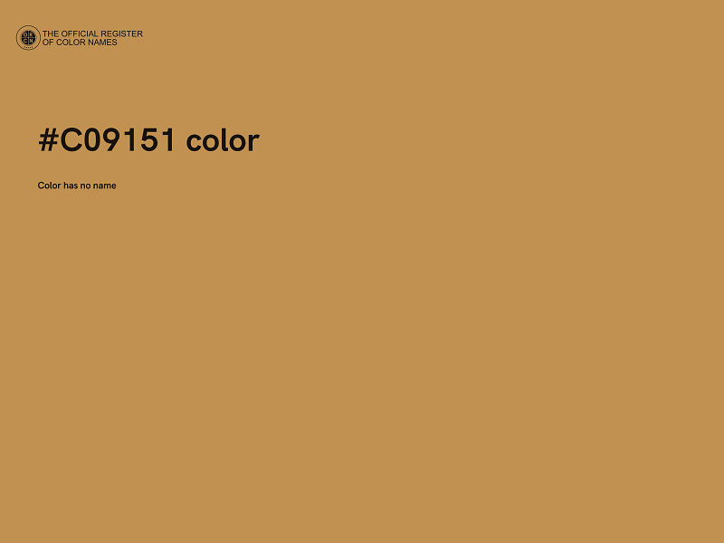 #C09151 color image