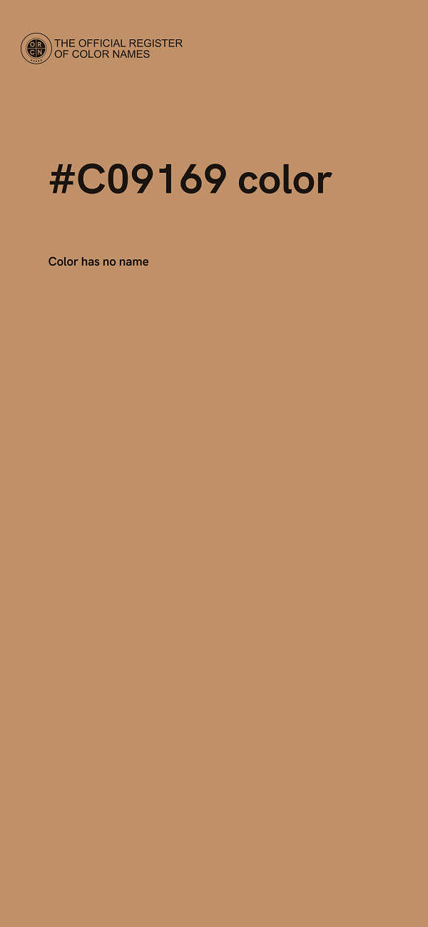 #C09169 color image