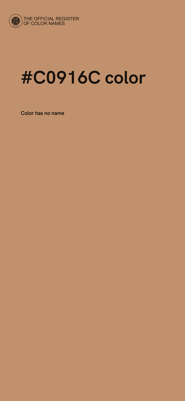 #C0916C color image
