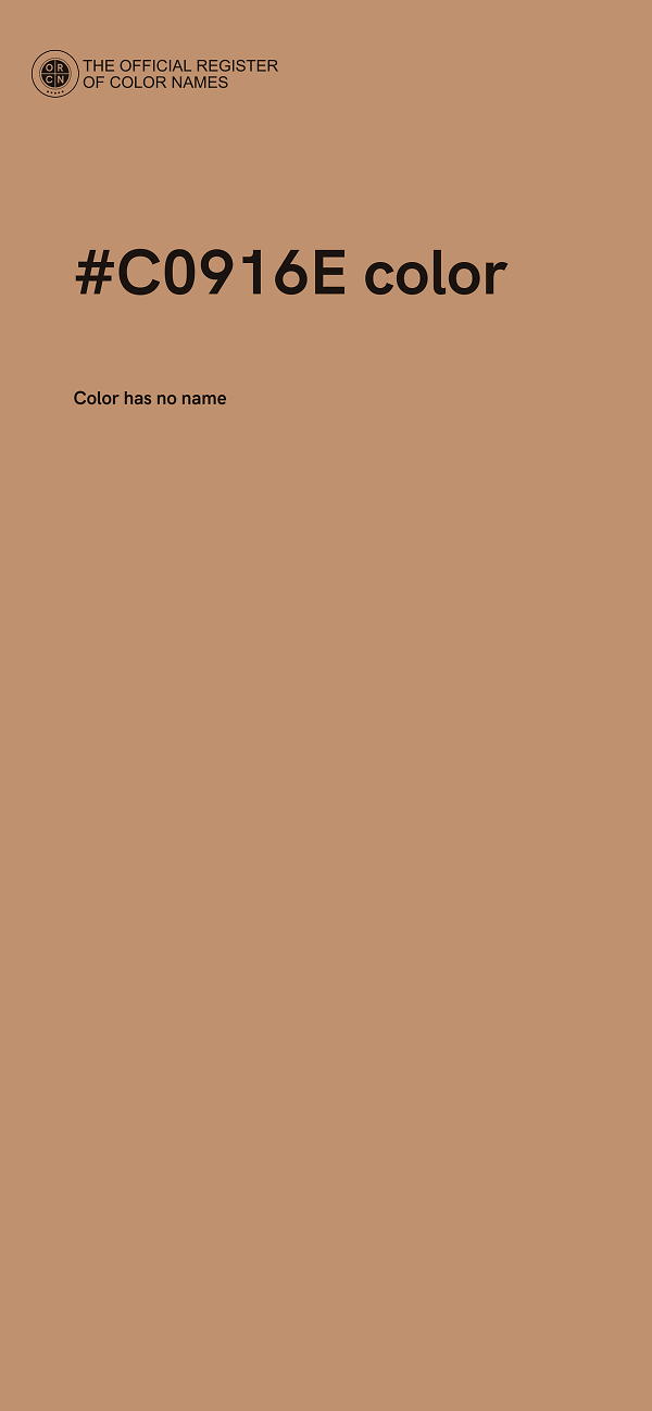 #C0916E color image