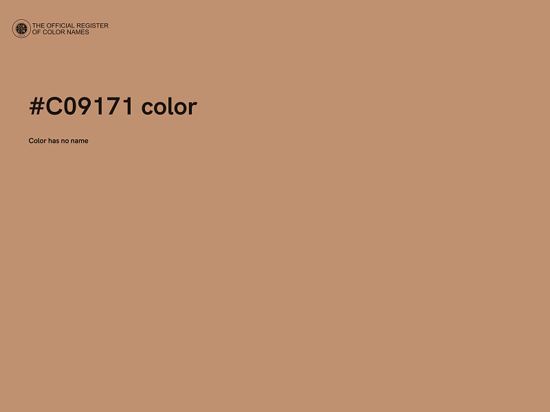 #C09171 color image
