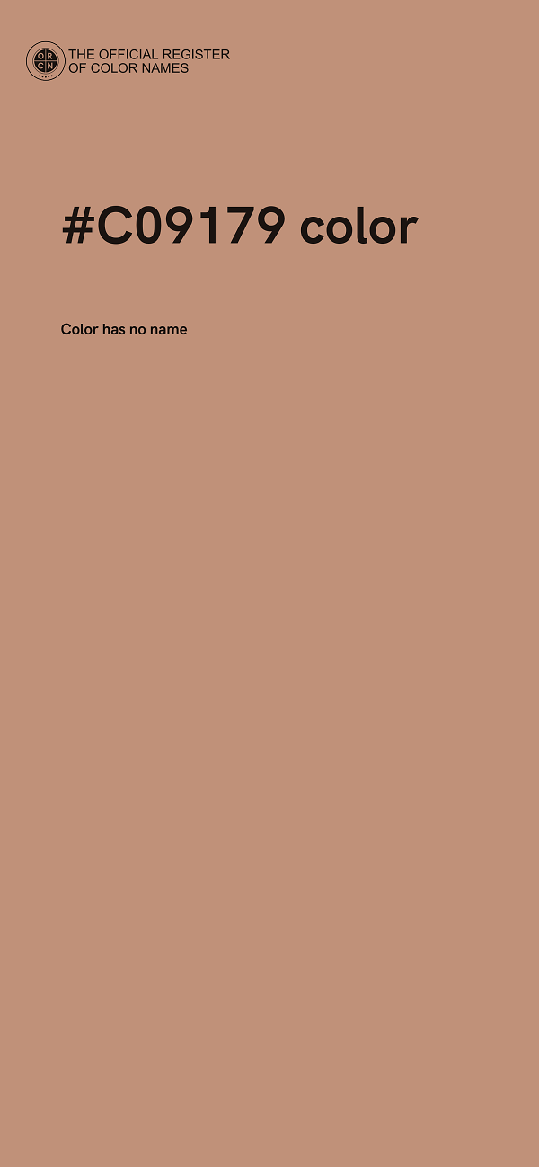 #C09179 color image