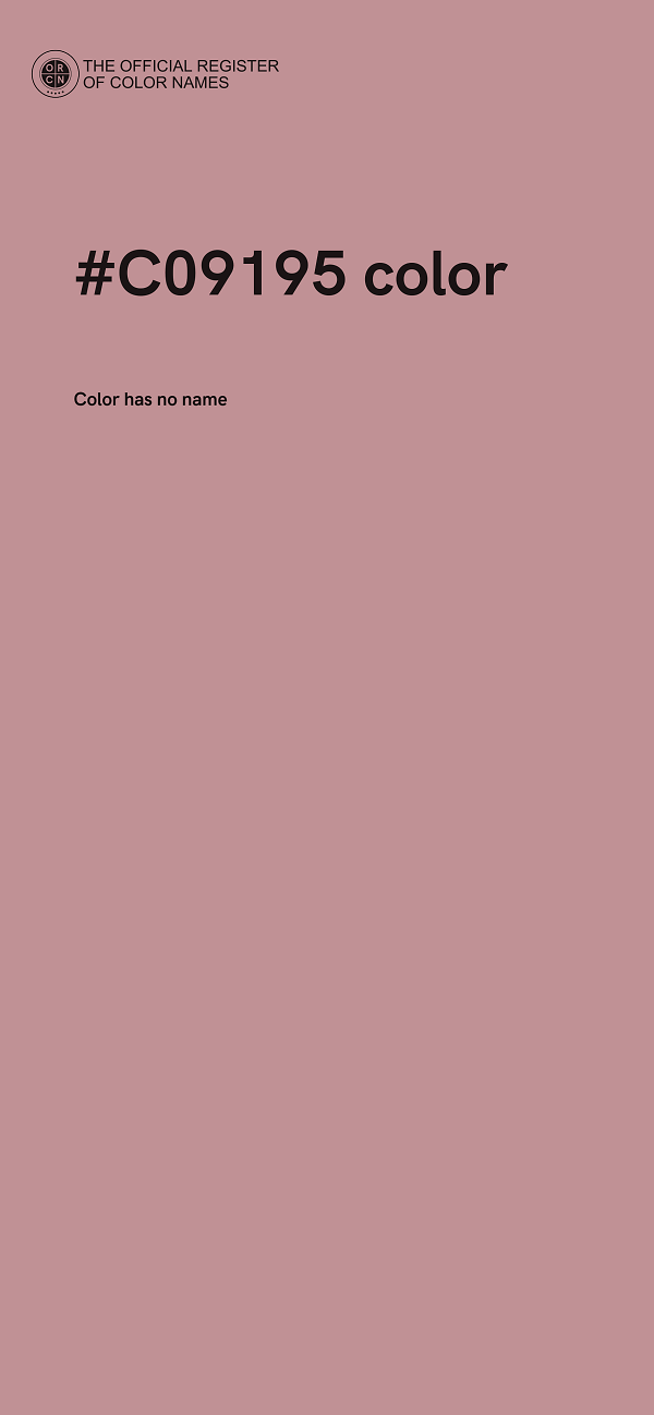 #C09195 color image