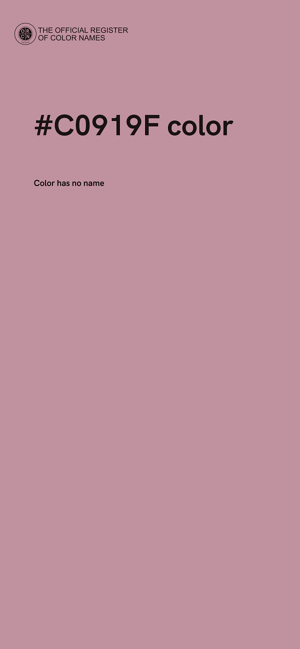 #C0919F color image