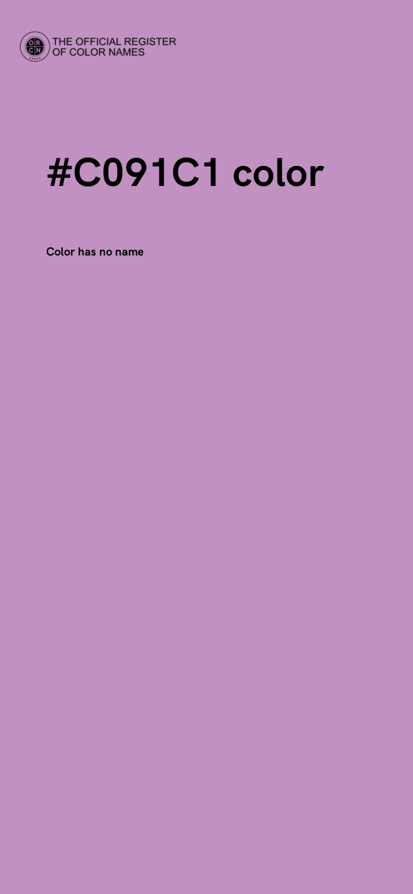 #C091C1 color image