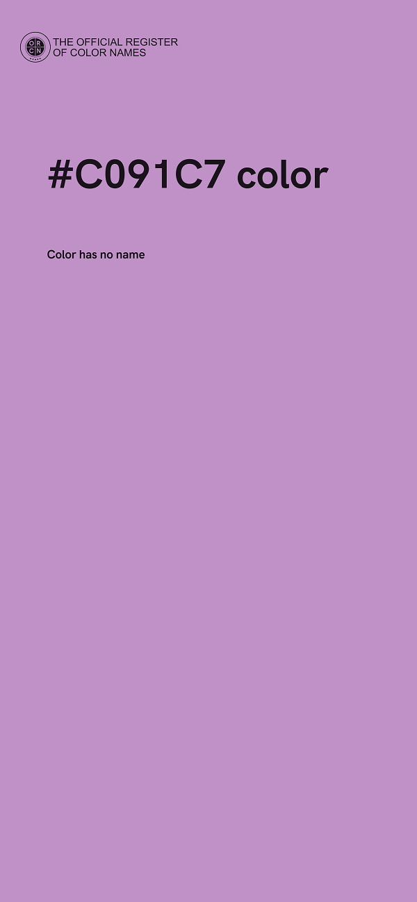 #C091C7 color image