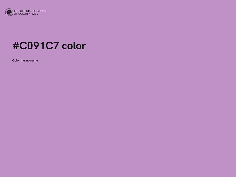 #C091C7 color image