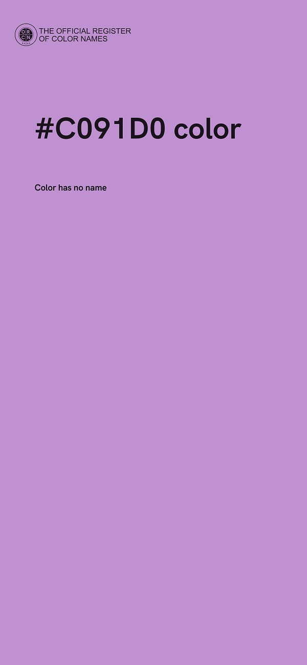 #C091D0 color image