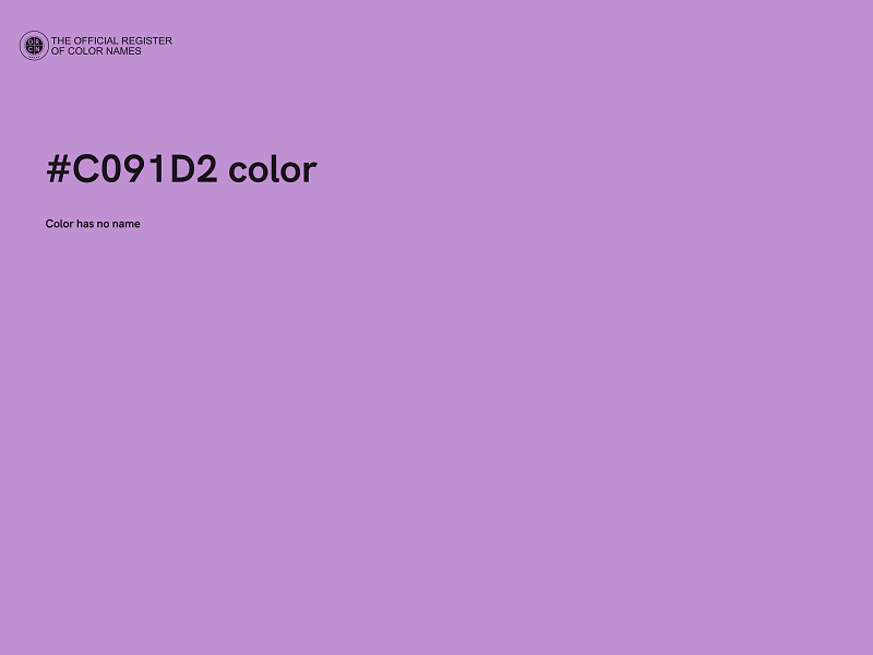 #C091D2 color image