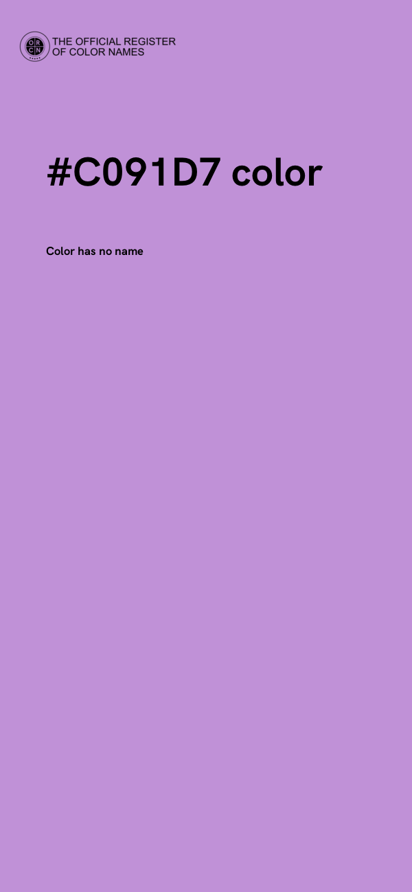 #C091D7 color image