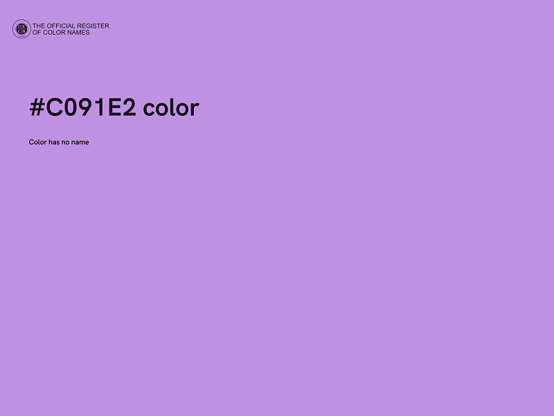 #C091E2 color image