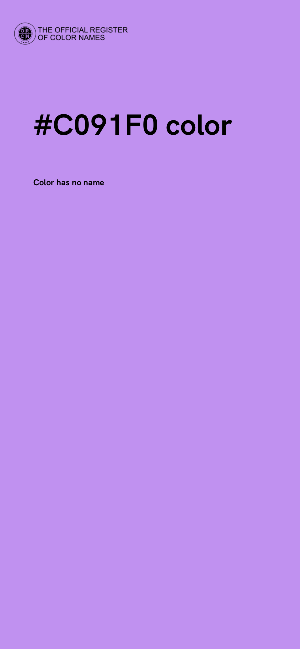 #C091F0 color image