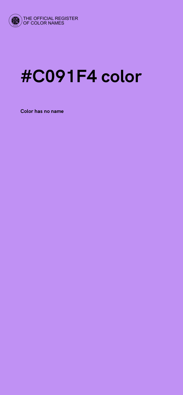 #C091F4 color image