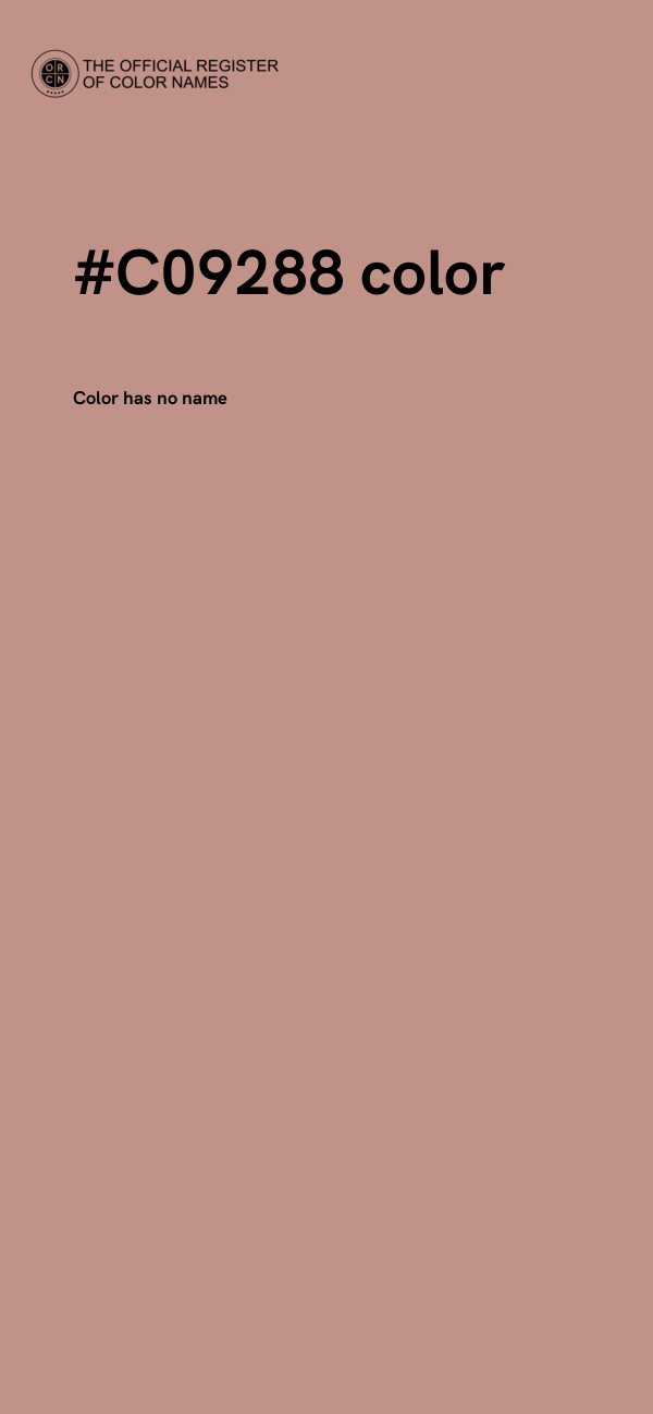 #C09288 color image