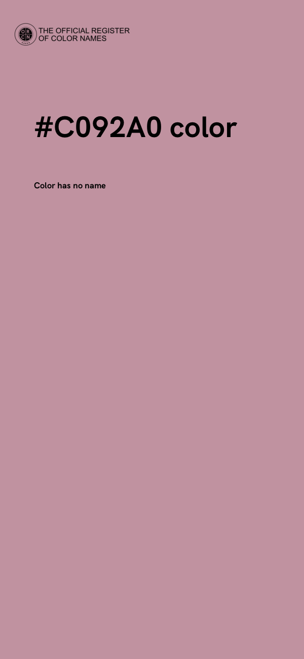#C092A0 color image