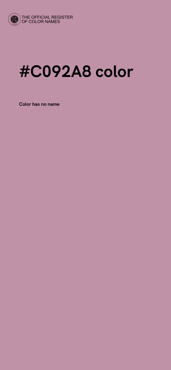 #C092A8 color image