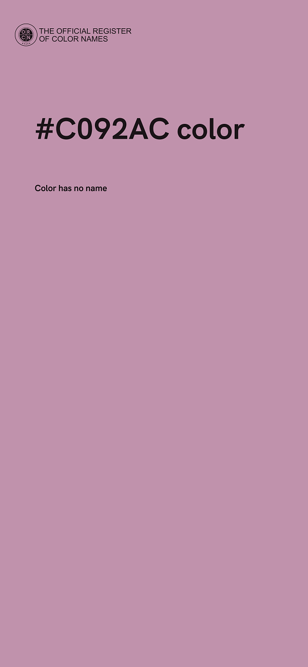 #C092AC color image