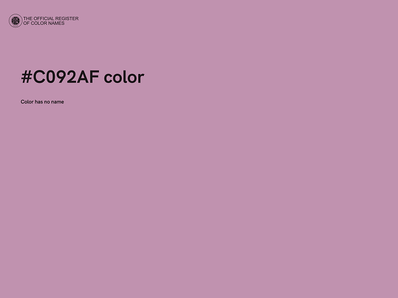 #C092AF color image