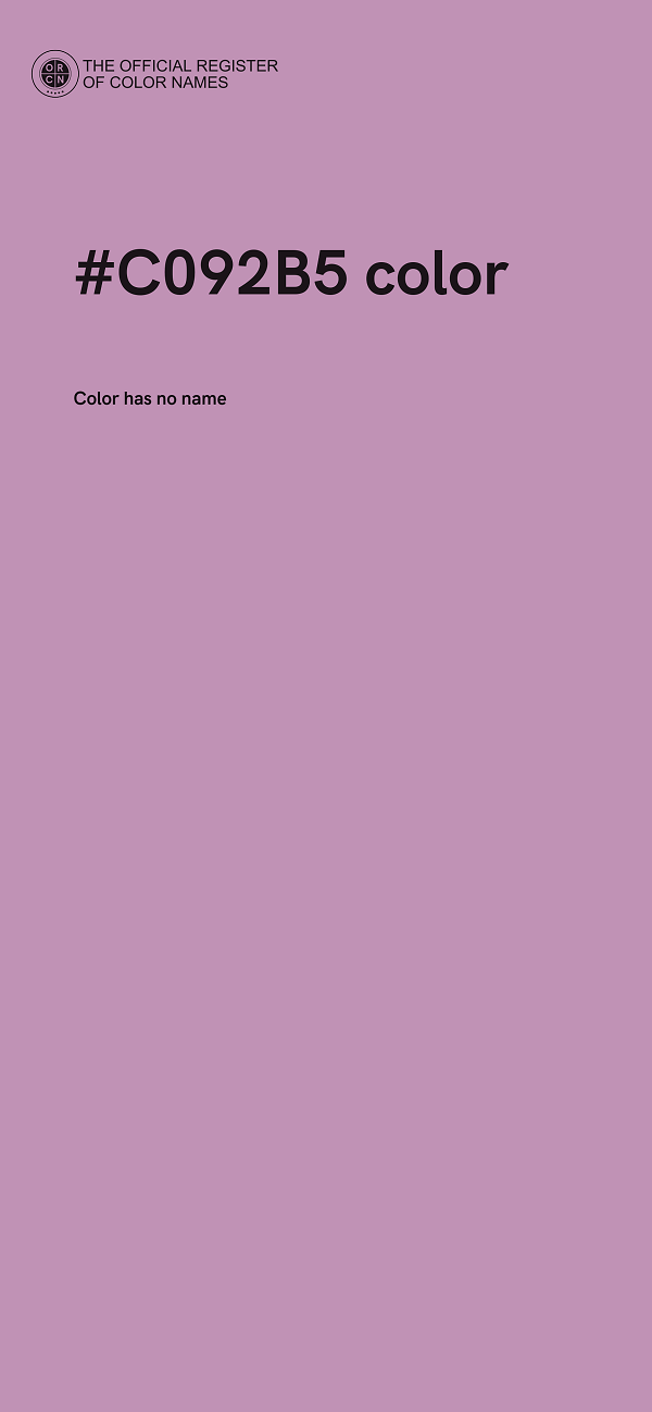 #C092B5 color image