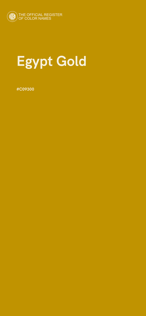 #C09300 - Egypt Gold color image