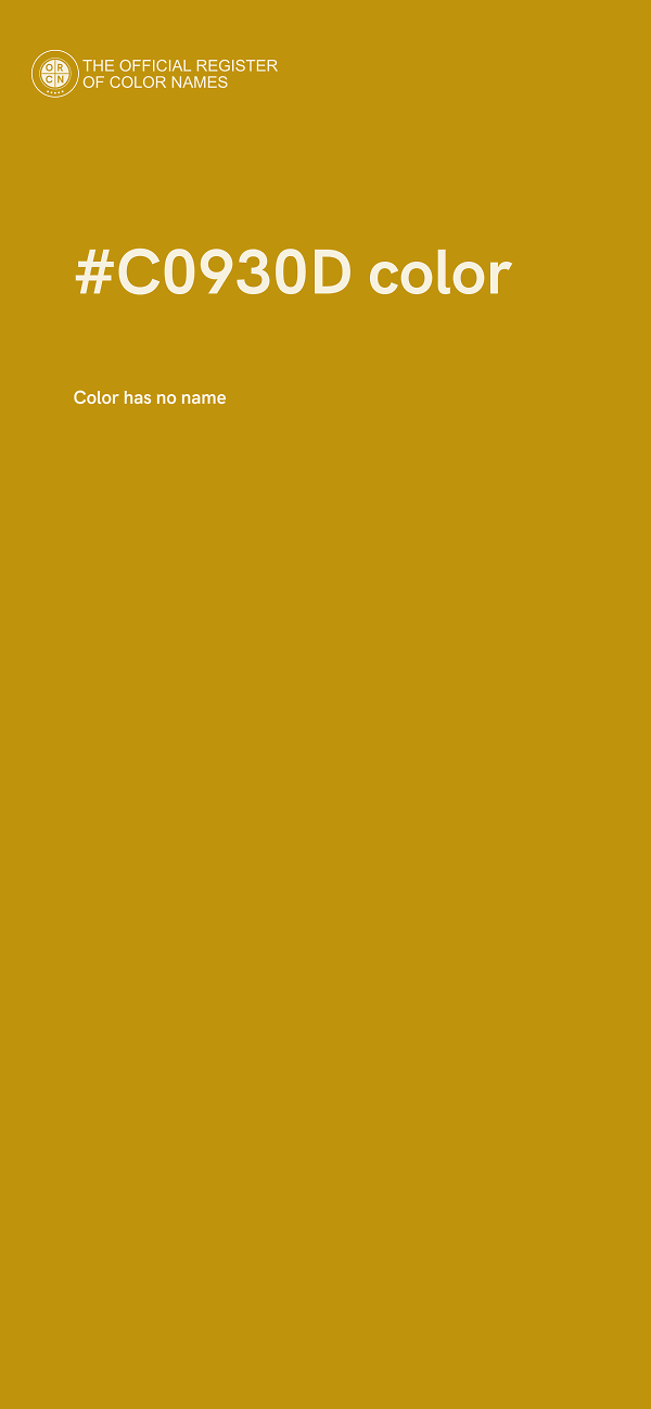 #C0930D color image