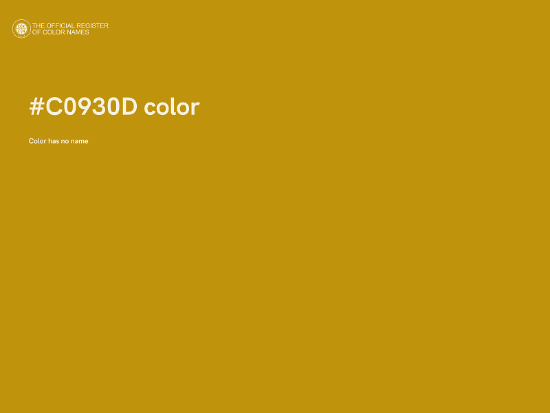 #C0930D color image