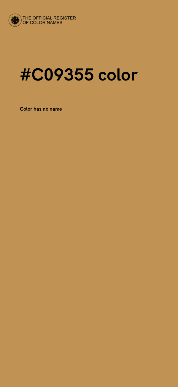 #C09355 color image