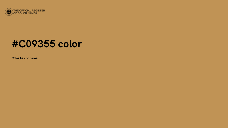 #C09355 color image