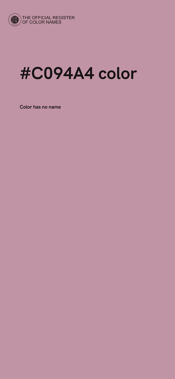 #C094A4 color image
