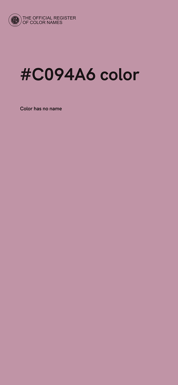 #C094A6 color image