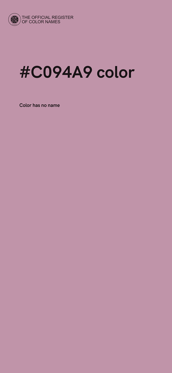 #C094A9 color image