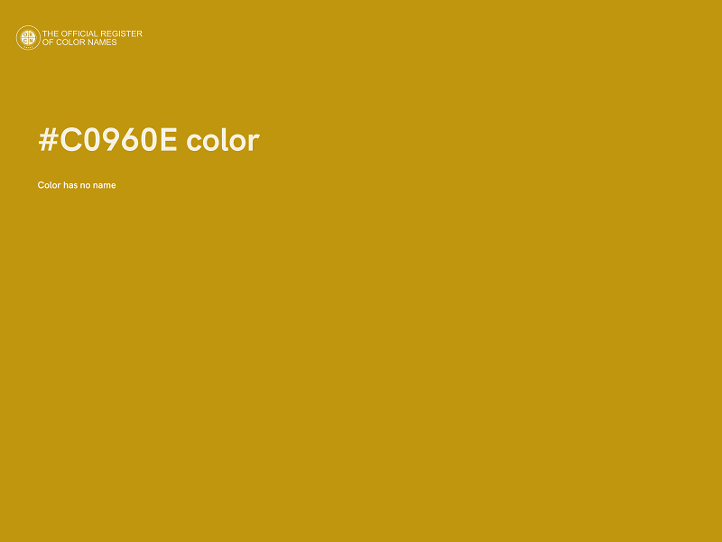 #C0960E color image