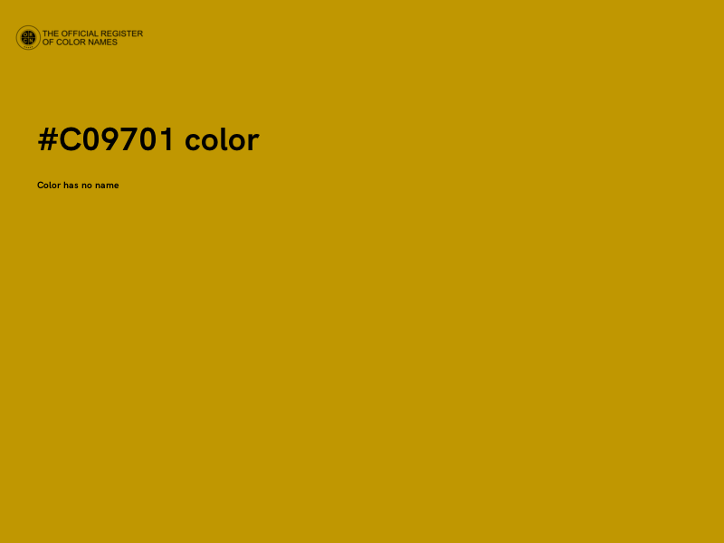 #C09701 color image
