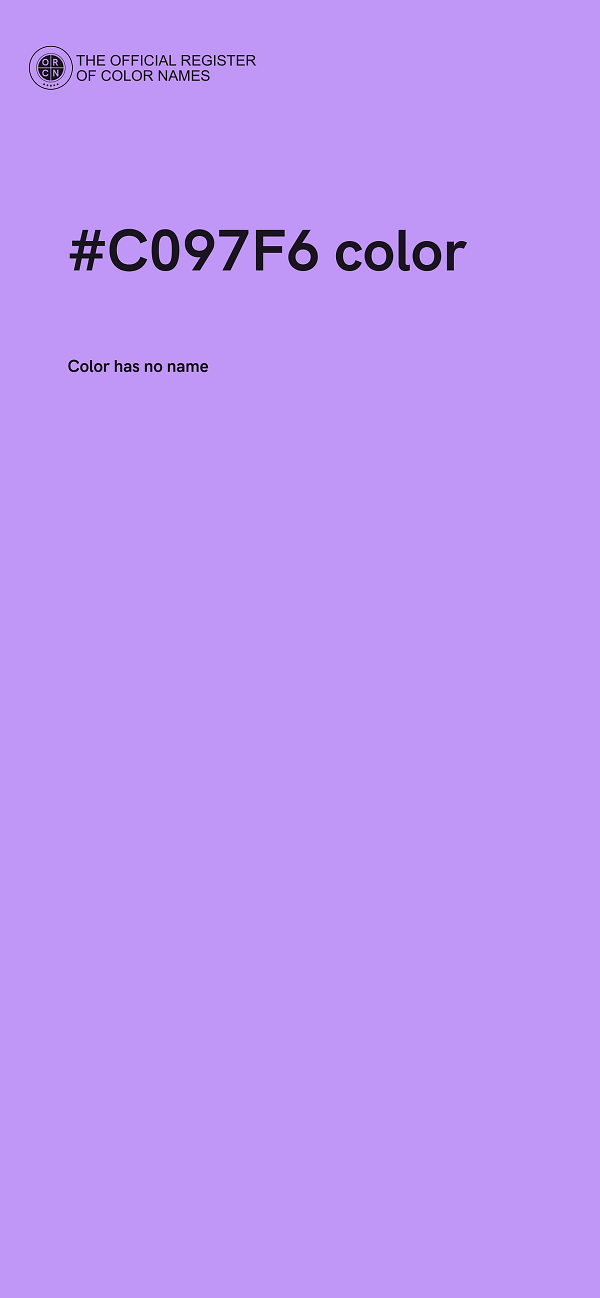 #C097F6 color image