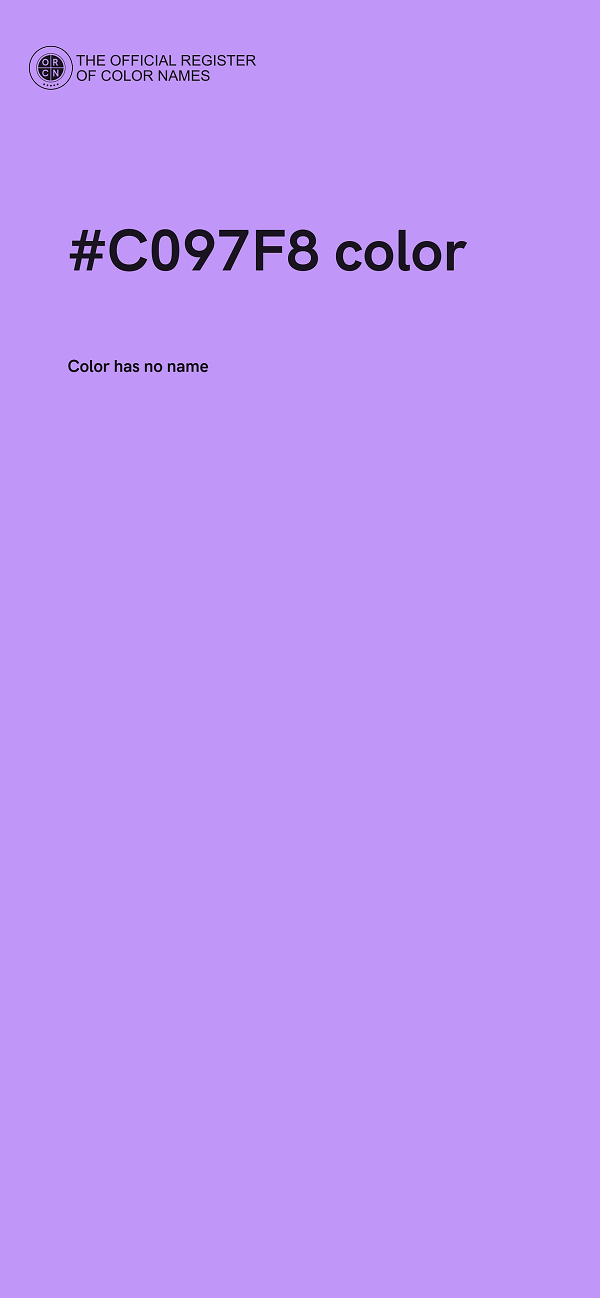 #C097F8 color image