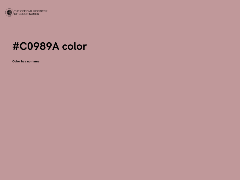 #C0989A color image