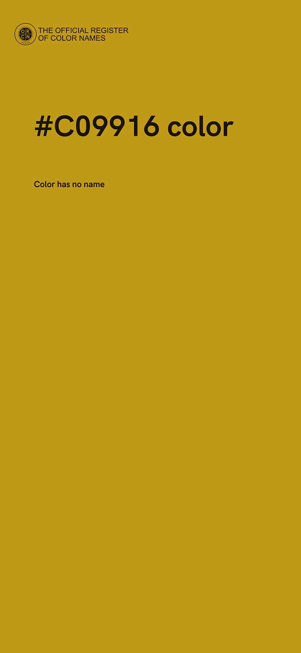 #C09916 color image