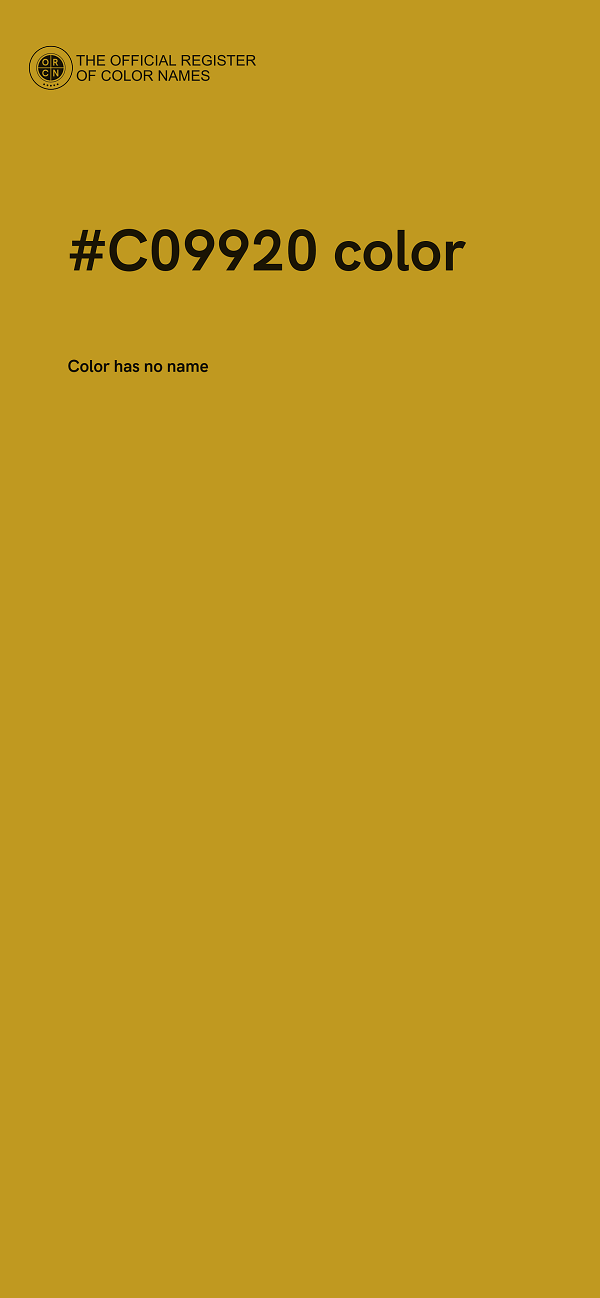 #C09920 color image