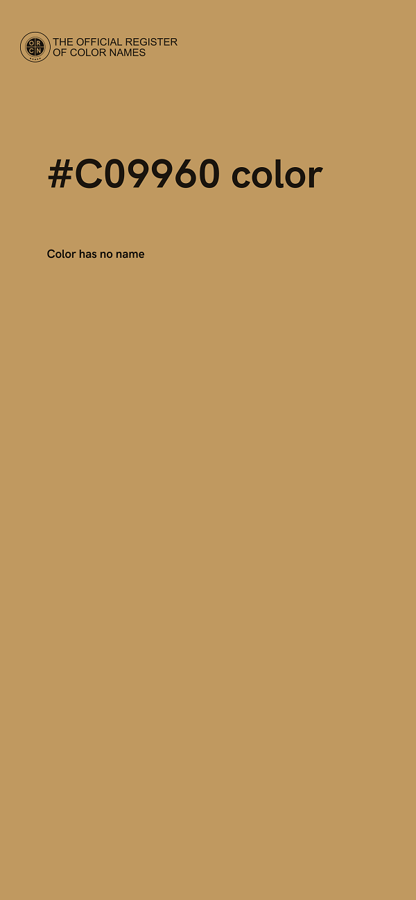 #C09960 color image