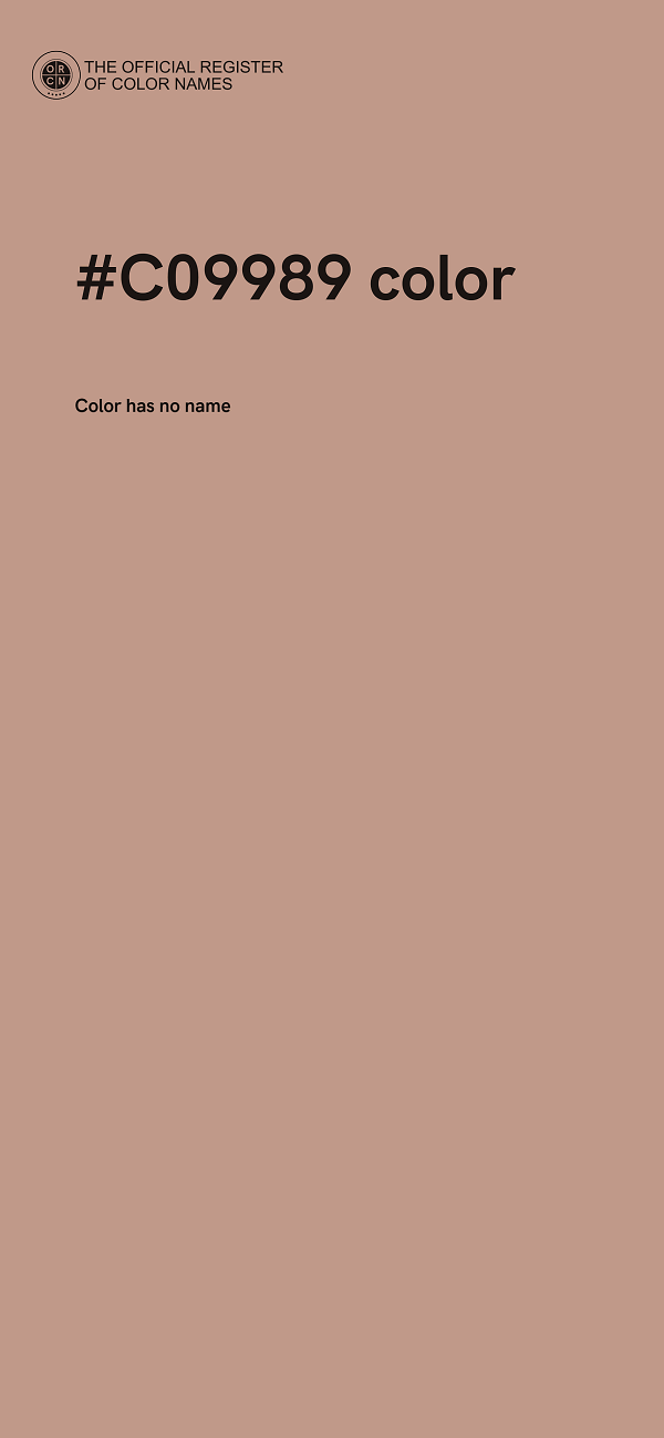 #C09989 color image
