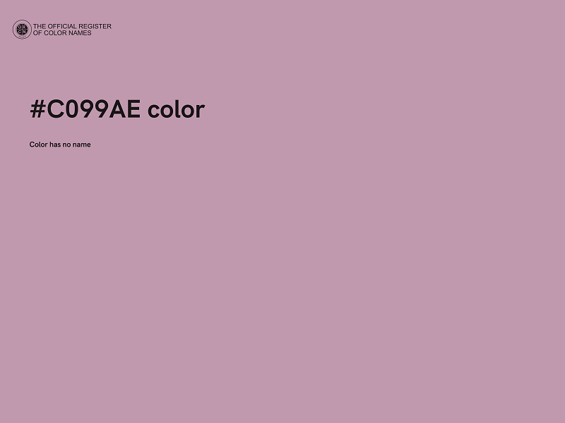 #C099AE color image