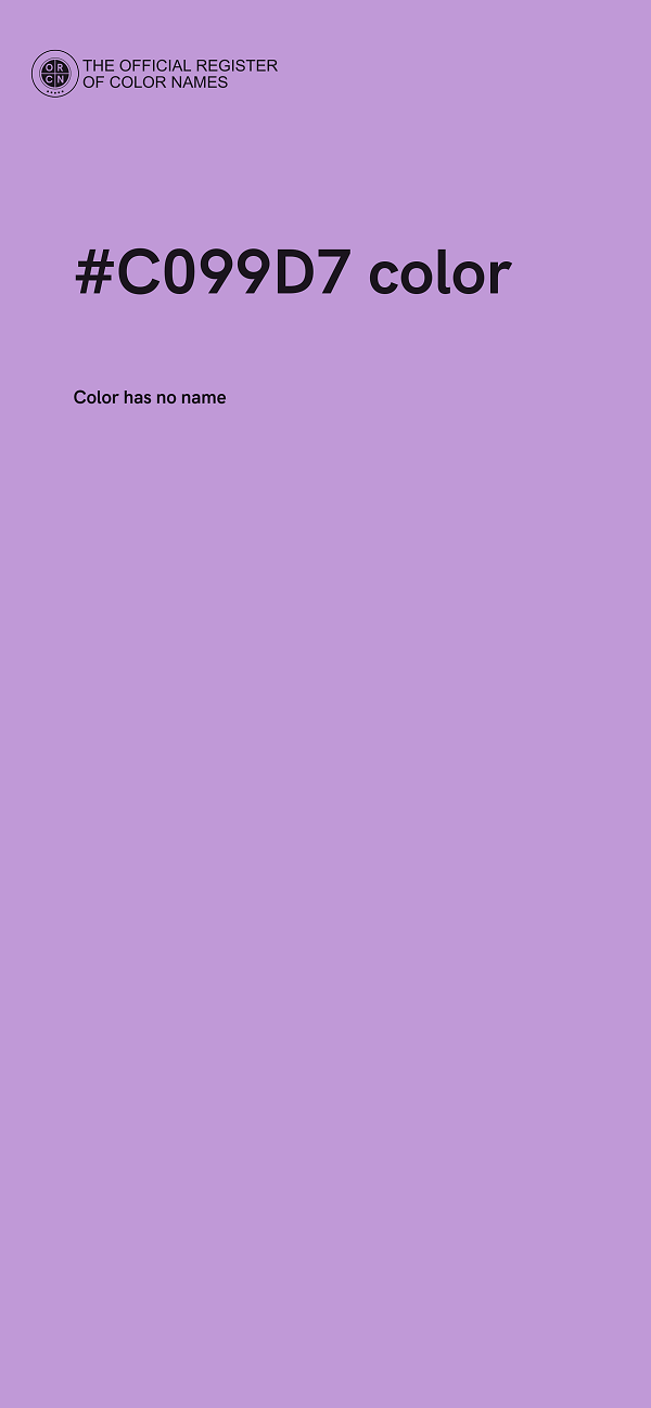 #C099D7 color image