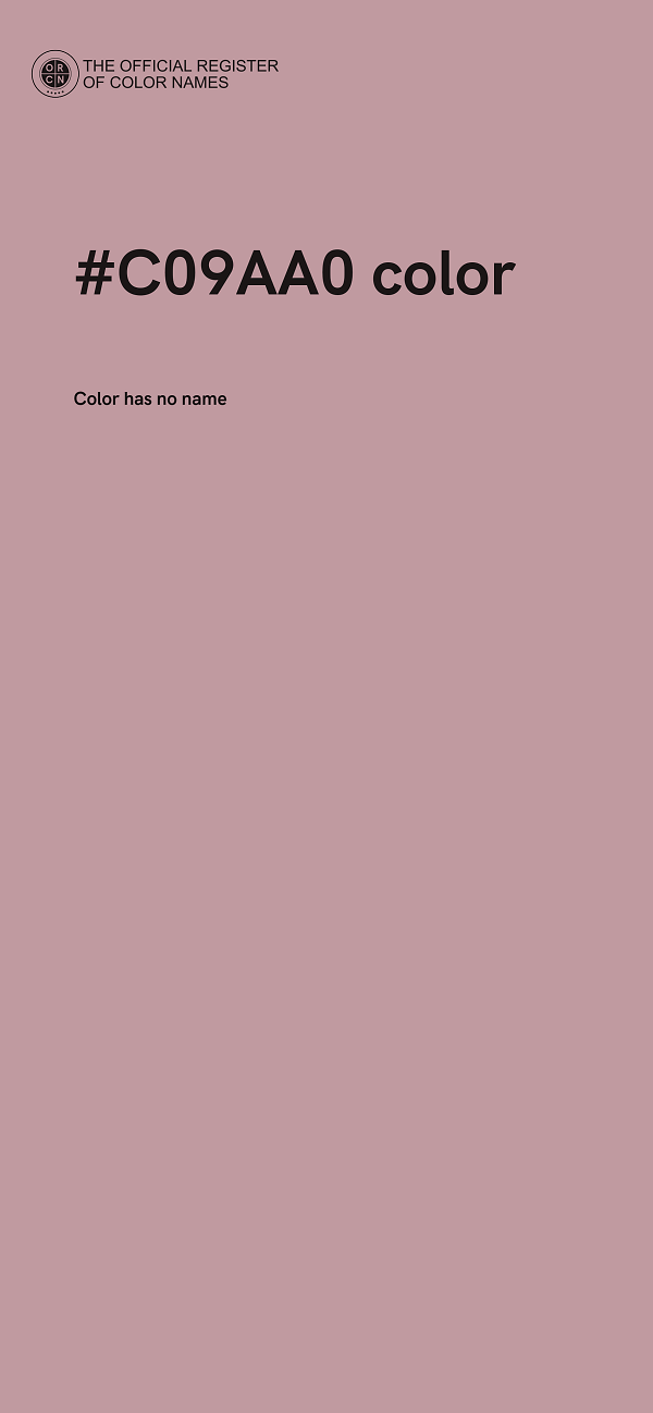 #C09AA0 color image