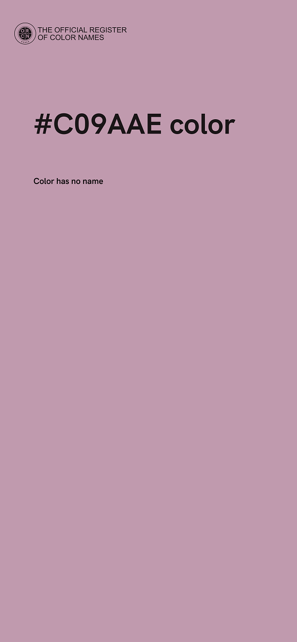 #C09AAE color image