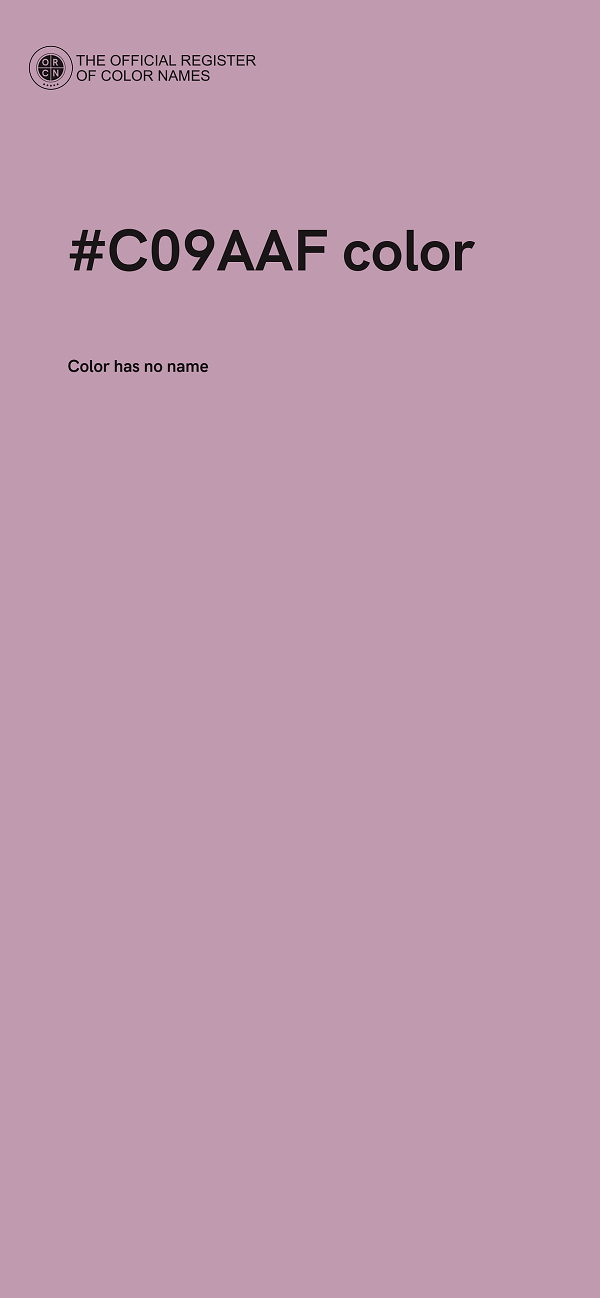 #C09AAF color image