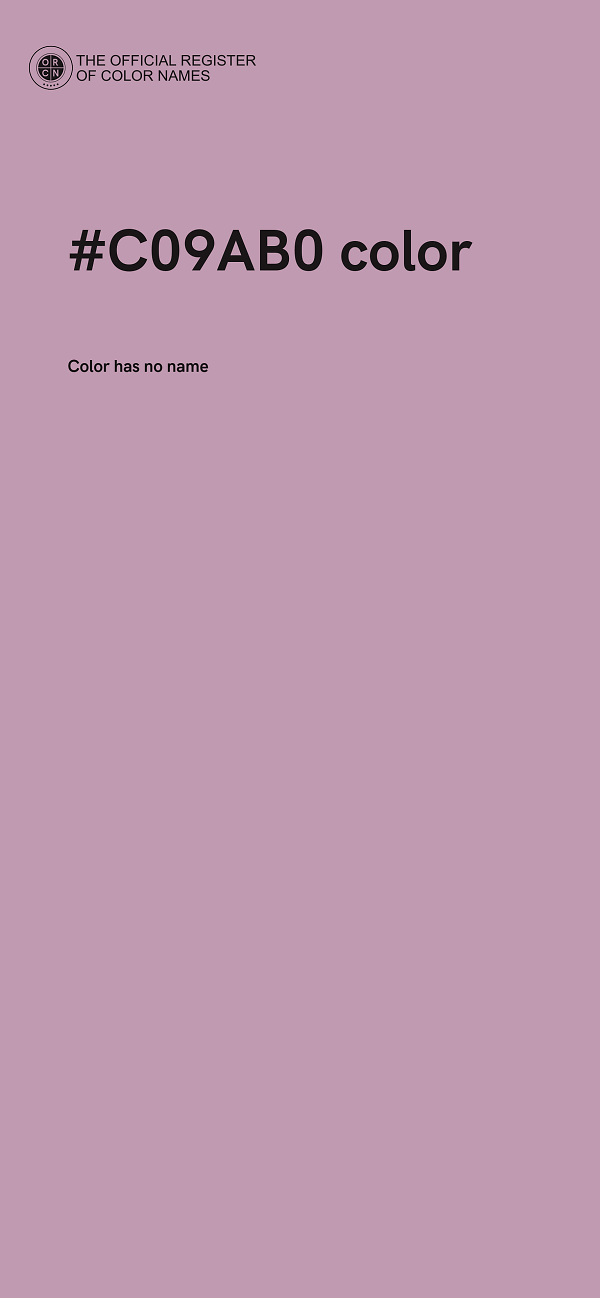 #C09AB0 color image
