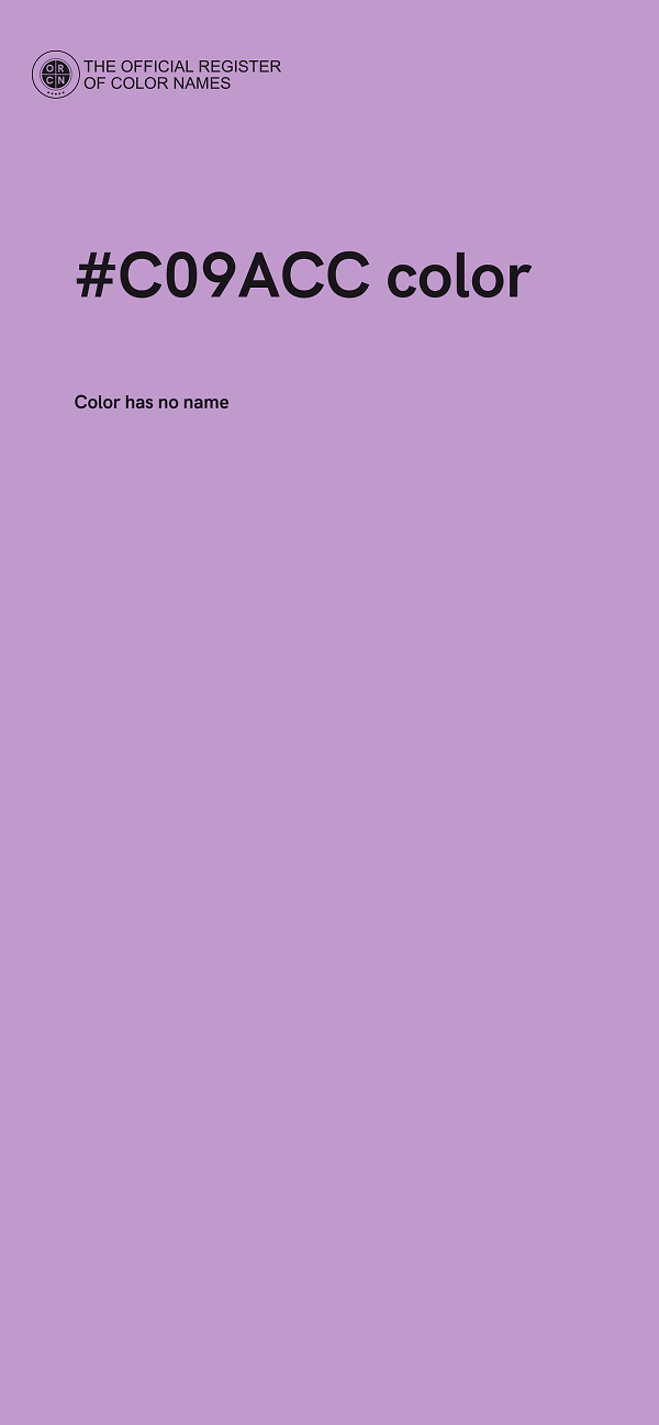 #C09ACC color image