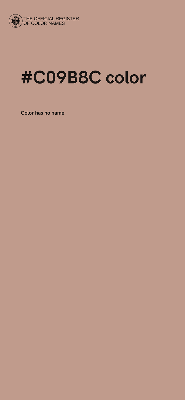 #C09B8C color image