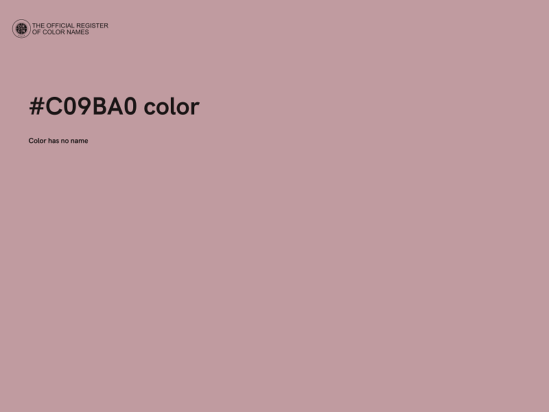 #C09BA0 color image