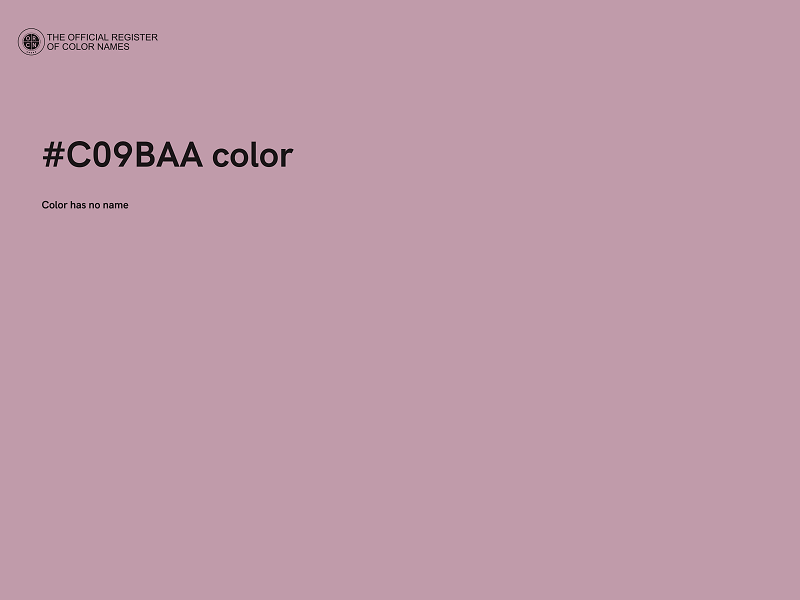 #C09BAA color image